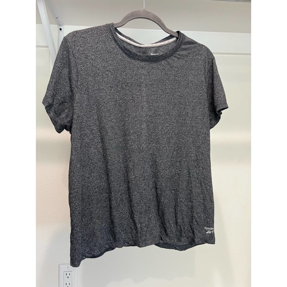 Reebok Women's Grey Workout Shirt Size XLOpen Back